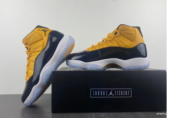 and Jordan 11 yellow AJ11 Air black 0711